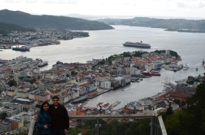 View of Bergen from Mt. Floyen